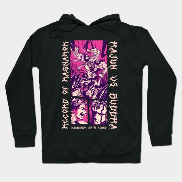 Buddha vs Hajun - RECORD RAGNAROK - SHUUMATSU VALKYRIE Manga Design V1 Hoodie by JPNDEMON